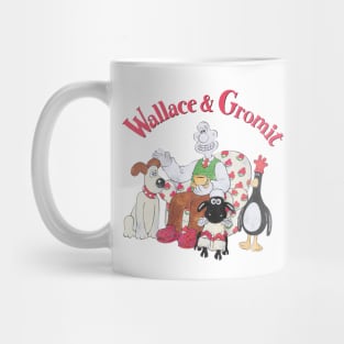 Wallace And Gromit Home Scene Grey Marl Mug